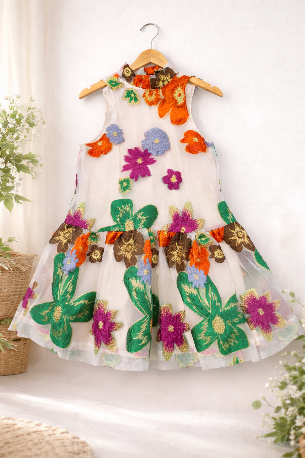 Colorful floral dress