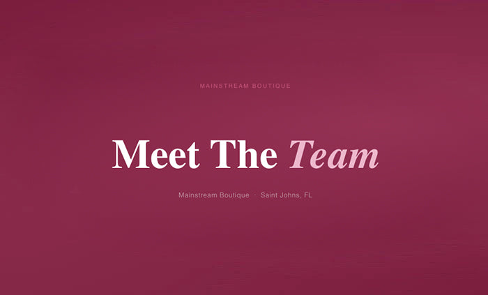 Meet the Team at Mainstream Boutique Saint Johns