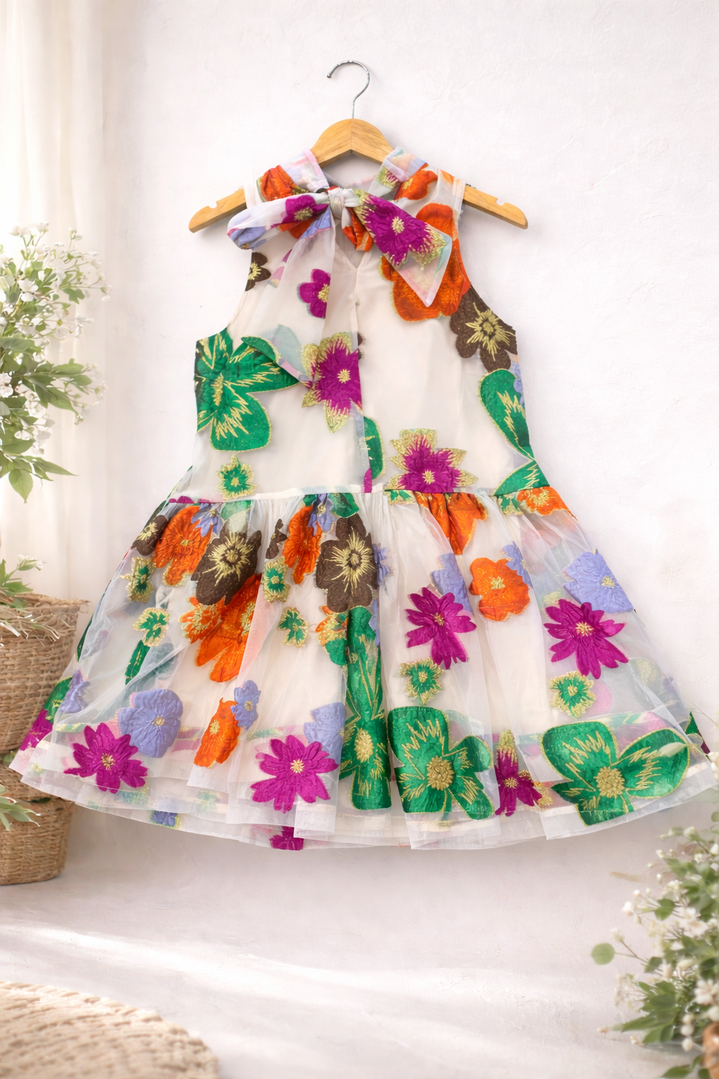 Colorful floral dress 
