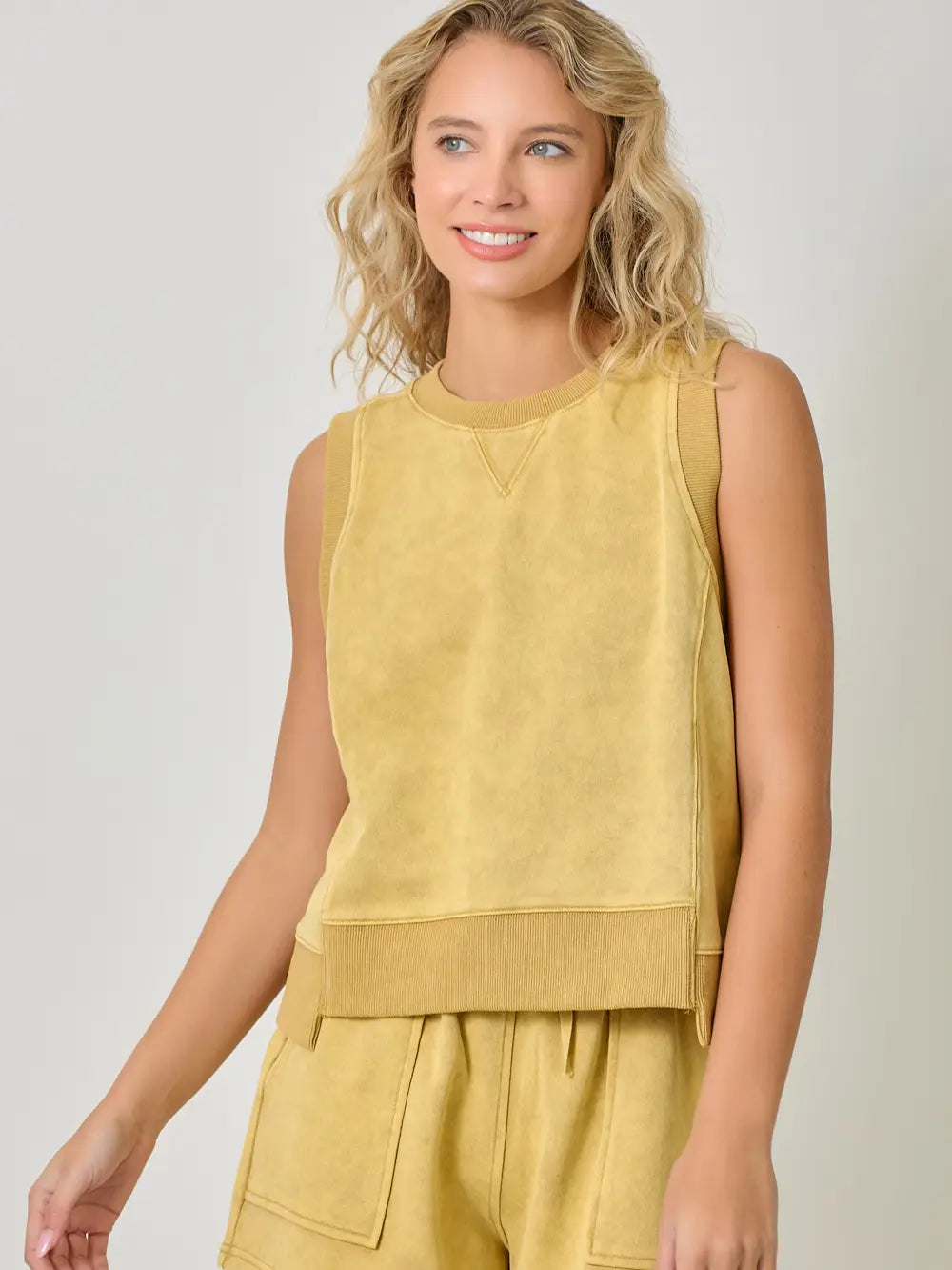 Women wearing yellow top 