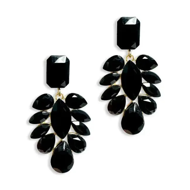 Black show stopper earrings 