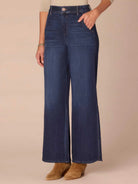 side view of jeans and boots