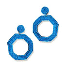 ROYAL BLUE EARRINGS ON A WHITE BACKGROUND